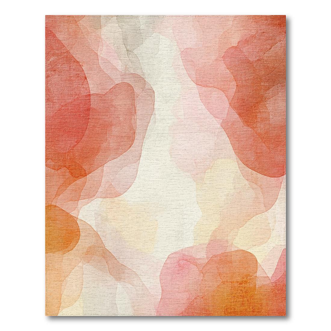 Blush Terracotta Abstract Serene Rug Design View